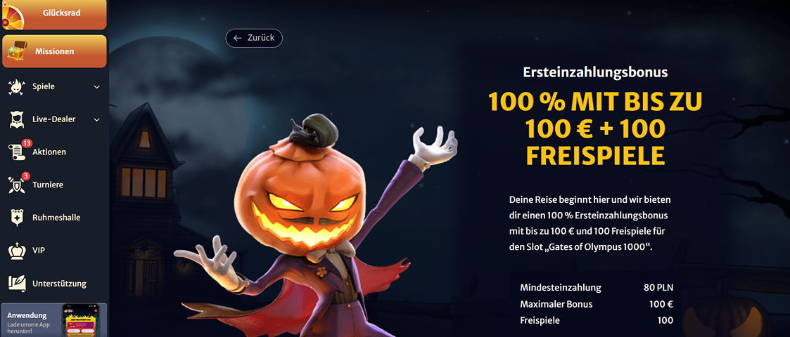 HellSpin Willkommensbonus